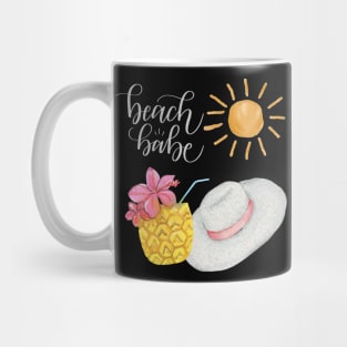 Beach summertime Adventure Explore the world travel lover palm tree sun Mug